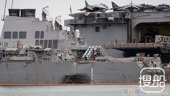 “麦凯恩”号撞船事故中失踪船员遗体被找到