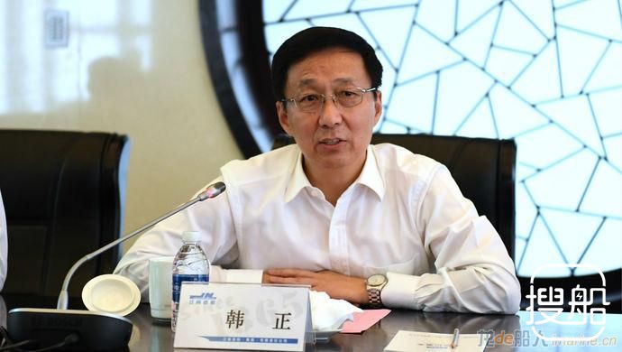 韩正调研江南造船集团