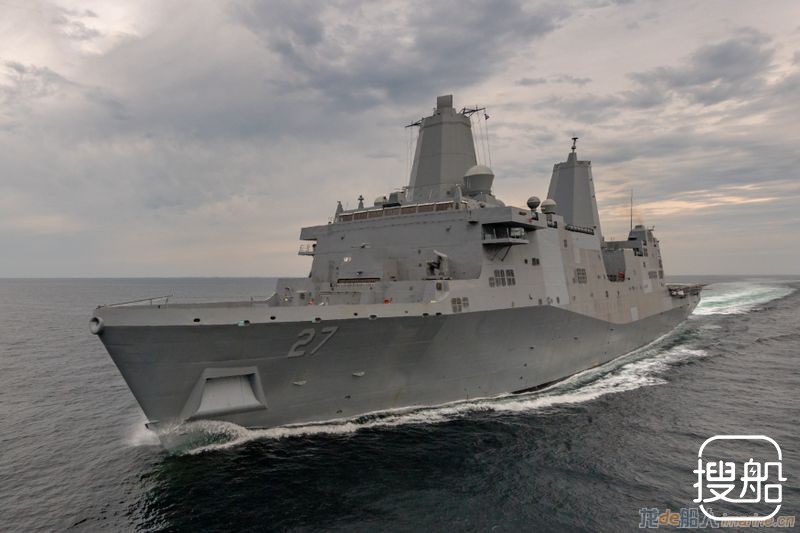 美海军“波特兰”号船坞登陆舰完成建造商海试