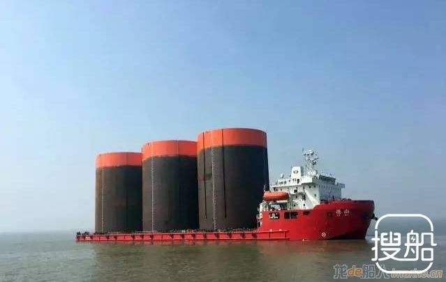 振华重工深中通道钢圆筒项目第六船顺利发运