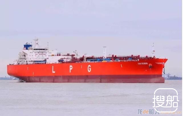 外高桥造船长兴重工8.5万立方VLGC首制船完成试航