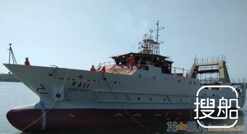 浙江造船300吨级渔业资源调查船下水