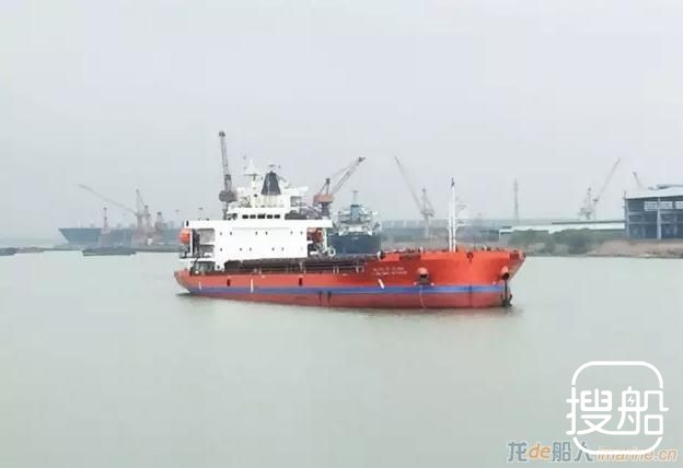 江苏海通9800吨系列散货船1#船试航归来