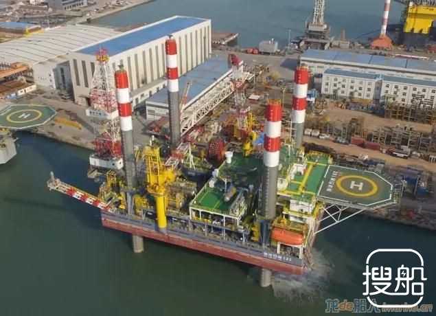 国内首座海上移动式试采平台“海洋石油162”交付