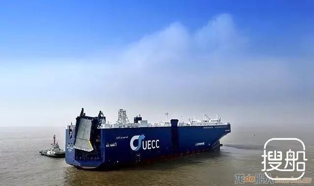 南通中远川崎交付第二艘全球最大双燃料汽车滚装船
