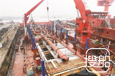 海新重工挖泥船月底下水