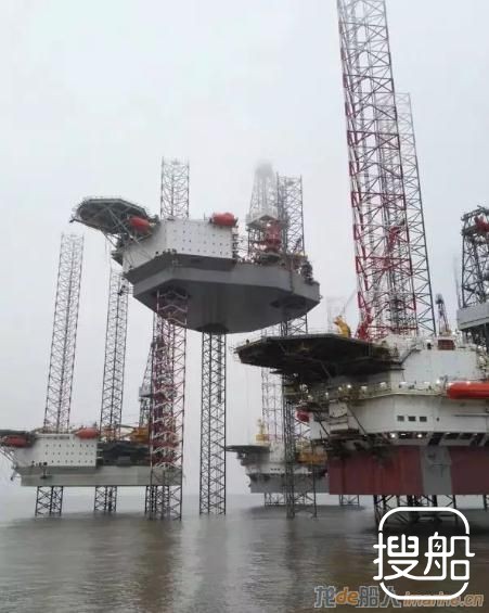 外高桥海工一周内完成三座海工平台全程升降试验