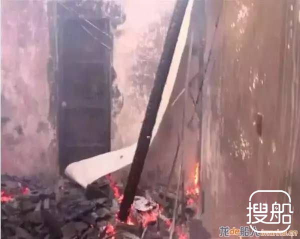 出租屋被烧坍塌，船厂工人早班逃过一劫