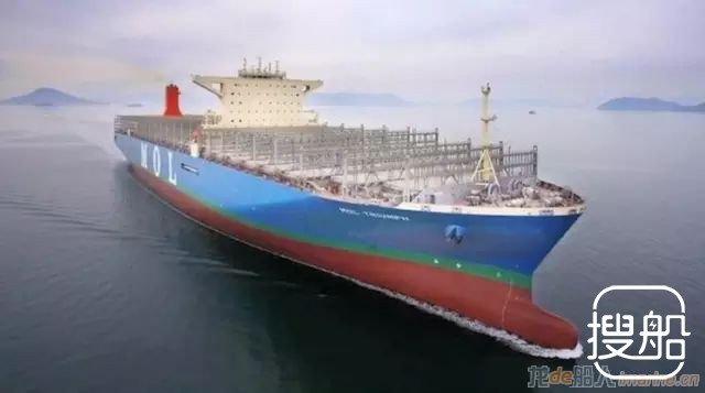 三星重工交付 MOL 全球最大的集装箱船