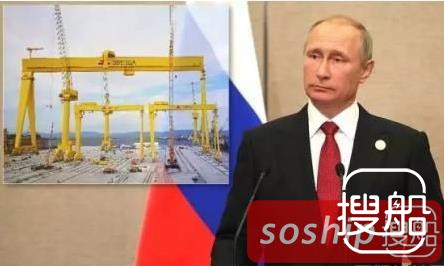 普京检阅中国船企建造大型吊机