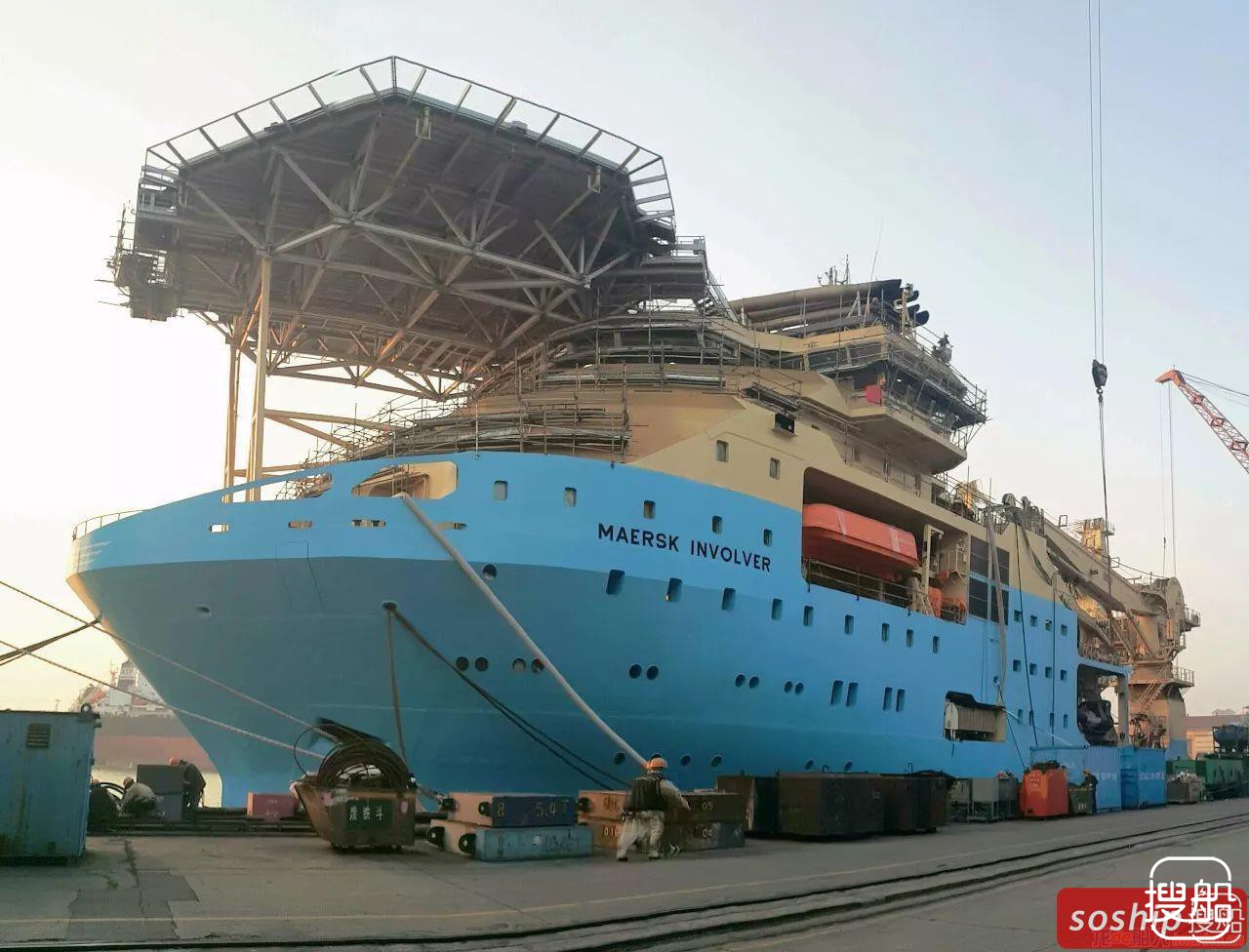 大连中远船务深水海工作业船（SSV）2号船完成试航