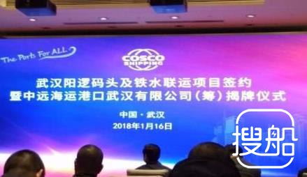 中远海运集团武汉阳逻码头项目揭牌