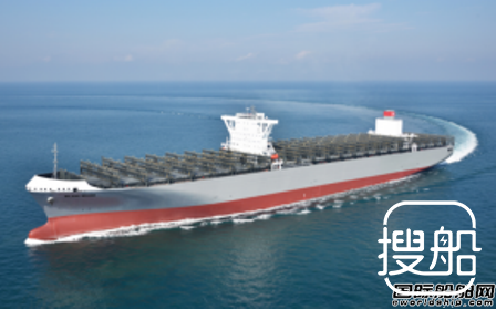 川崎汽船接收一艘新造集装箱船
