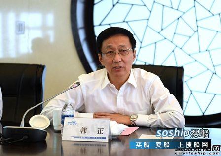 韩正调研江南造船集团