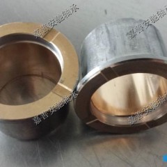 翻边轴承 带挡边双金属衬套,焊接双金属轴承,翻边双金属铜套图1