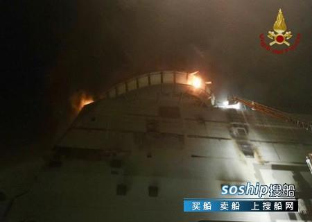 意大利补给舰 意大利新型万吨补给舰刚下水1个月就起火遭重创