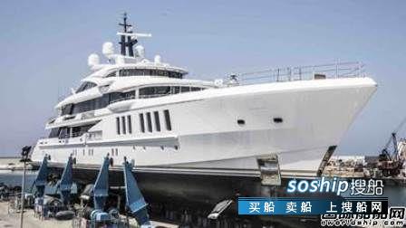 游艇船厂 意大利Benetti船厂一艘超级游艇下水