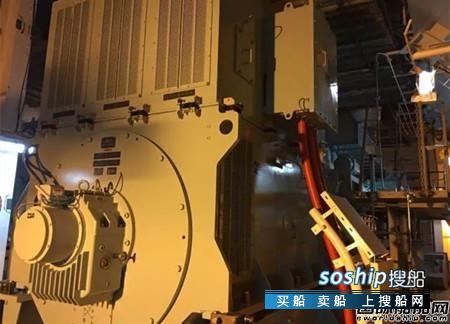 外高桥造船2018年六月交船了吗 外高桥造船第三艘2万箱船实现发电机动车