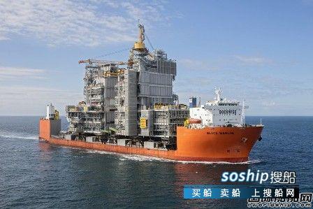 海上平台 三星重工Martin Linge海上平台上部模块抵达挪威