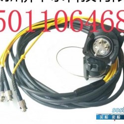 水管快速连接器 4芯车壁野战光缆连接器