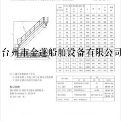 GB/T 活动踏步钢质舷梯GB1391-87