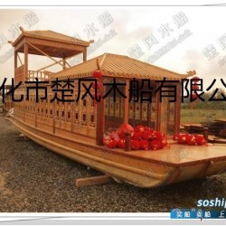 西湖画舫游船 12米双层餐饮画舫景区水库观光画舫游船