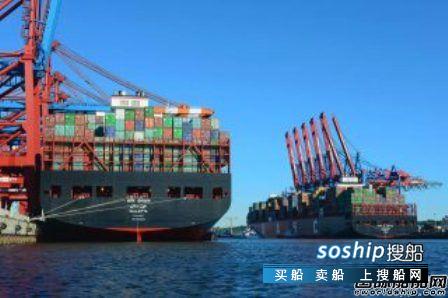 集装箱船图片 闲置集装箱船大幅下降市场更乐观