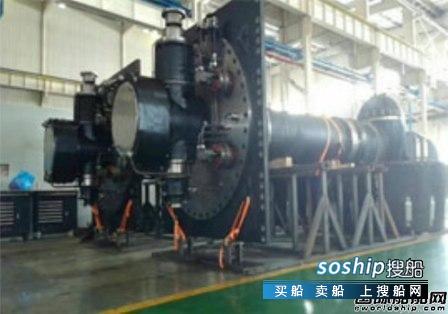 精工厂 南高精5000吨新型铺缆船舵桨通过工厂验收