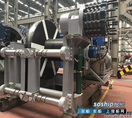 振华重工最大船吊 振华重工8台移船定位锚机顺利交机