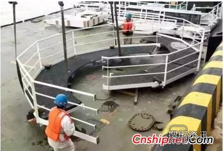 南通中远重工有限公司 南通中远重工海工吊SP2580-1顺利装船发运