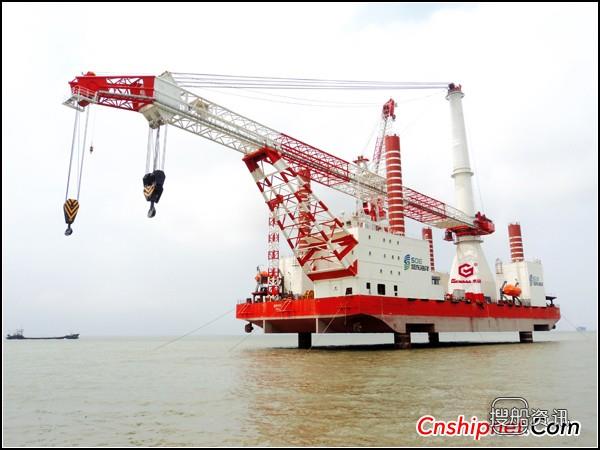 润邦股份 润邦重机海上风电工程起重机QYG700T验收