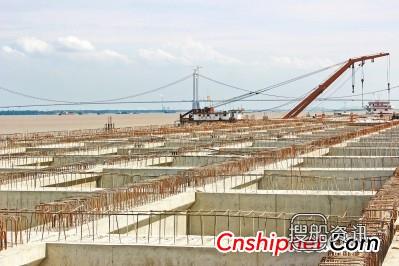 深水岸线 万吨深水岸线码头郑蒲港一期建成投入运行