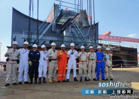 外高桥造船 外高桥造船SBM项目FPSO船体总组开工