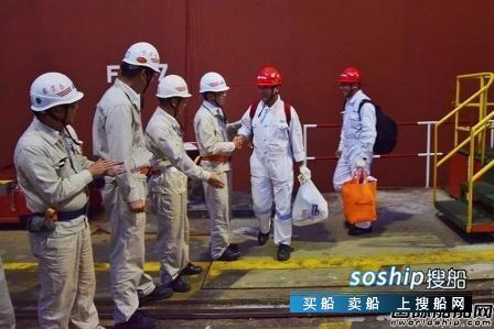 外高桥造船一艘40万吨VLOC试航凯旋