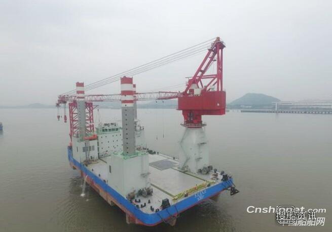 江苏韩通船舶重工“海洋069”号自升式风电安装平台成功交付