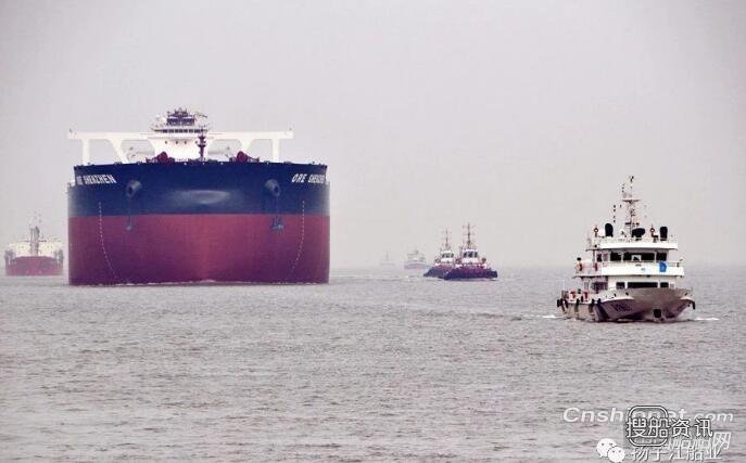 扬子江船业第二艘40万吨超大型矿砂船海试