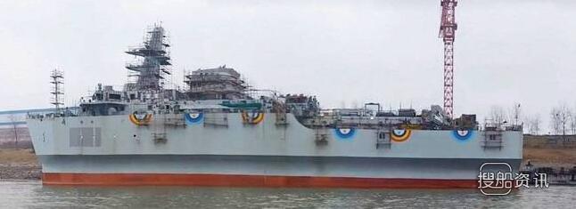 中国海军第二艘927型海洋水声监视船下水