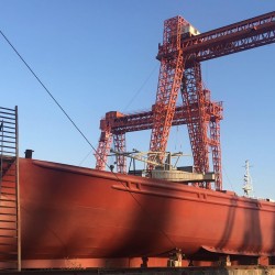 福建单拖渔船下网视频 出售49.5米拖网渔船