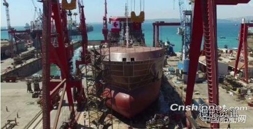 土耳其Besiktas船厂双燃料LNG IMO-II化学品油船顺利下水