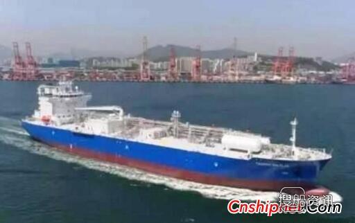 韩进重工28100吨LPG船“Trammo Dietlin”号正式交付