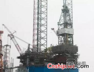 南通振华400英尺自升式钻井平台完成钻台全程滑移试验