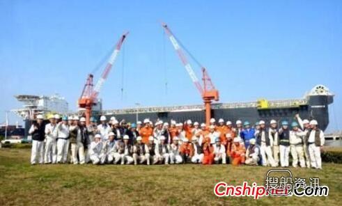 舟山中远船务首个浮式生产储油船P69 FPSO交付