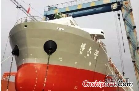 宁波博大船业558TEU集装箱船“博大36”轮顺利下水