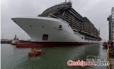Monfalcone船厂“MSC Seaside”号豪华邮轮下水