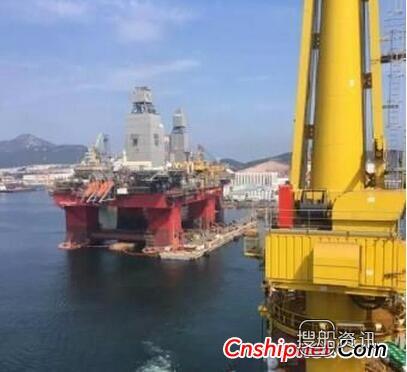 全球最先进超深水半潜式钻井平台“FRIGSTAD SHEKOU”出海试航