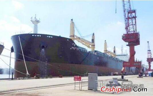 口岸船舶第二艘5.55万吨杂货船凯旋试航
