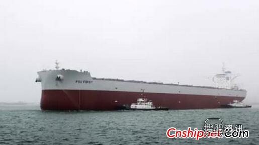 渤船重工210000吨散货船12号船离港试航