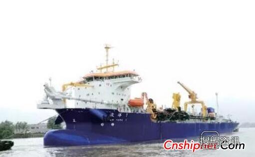 荷兰IHC Kinderdijk船厂21028立方米耙吸式挖泥船试航