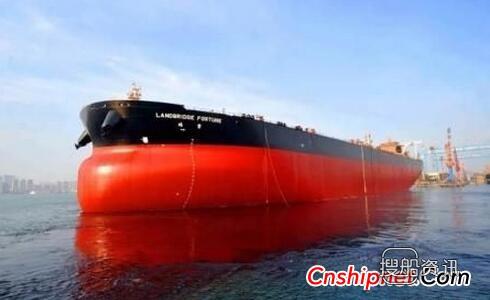 大船集团30.8万吨原油船“瑞豐”号顺利下水