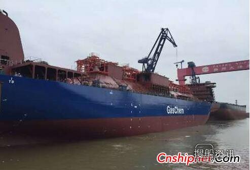 南通太平洋海工2艘液化气船同坞下水